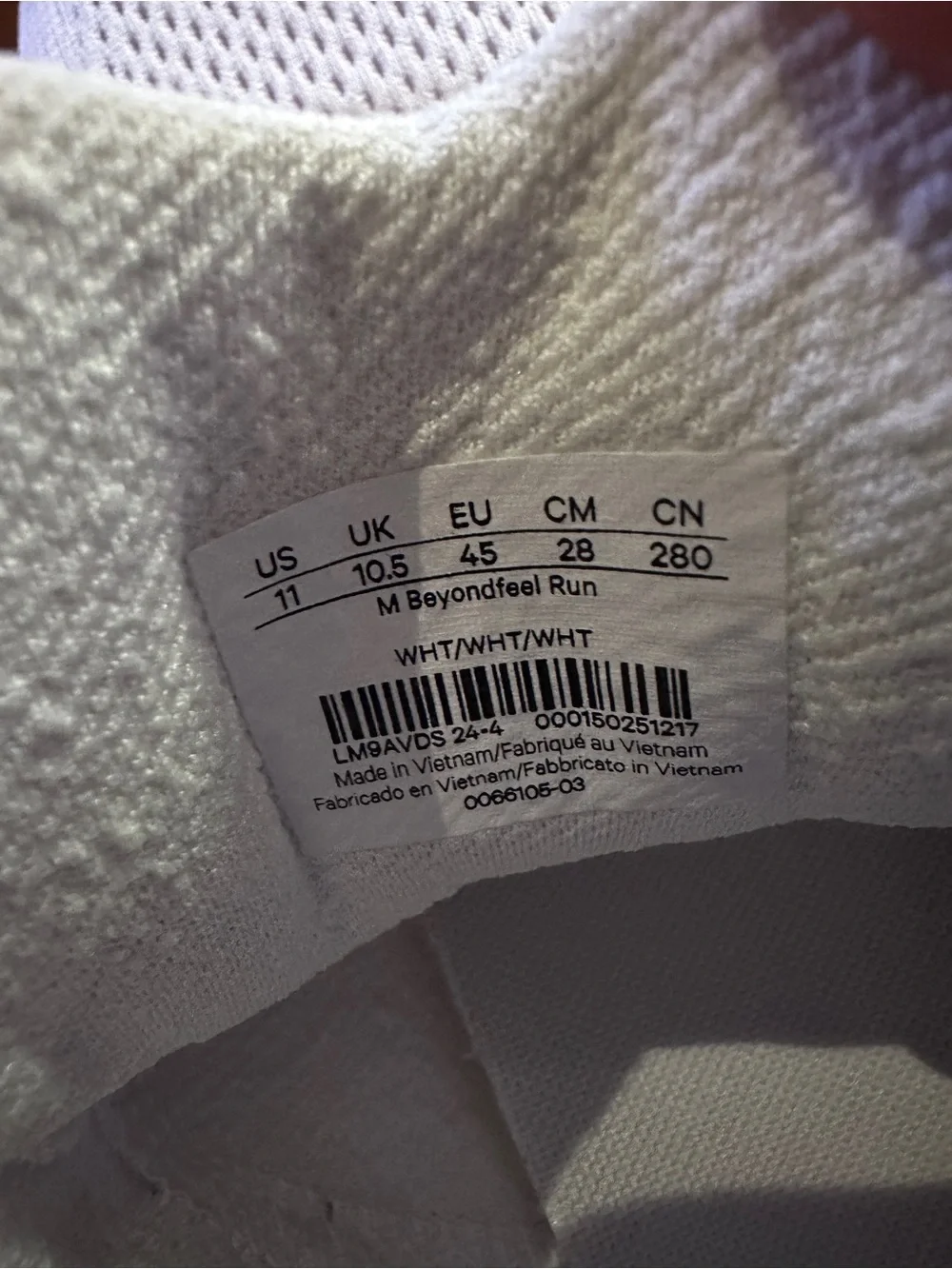 Lululemon Beyondfeel Run White Men's Knit Running Sneakers Size 11